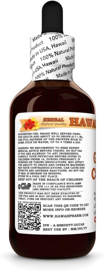 Green Coffee (Coffea Arabica) Dry Bean Tincture, Made in Hawaii, All Natural, Vegan, Pure Liquid Extract - 2 fl.oz image 3