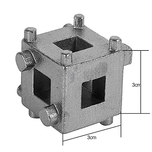 Auto Car Vehicle Rear Disc Brake Piston Caliper Wind Back Cube Tool 3/8\" A843