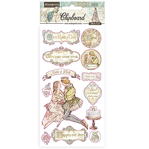 Stamperia International Chipboard Truciolare-Sleeping Beauty, Vario, 15 X 30 Cm