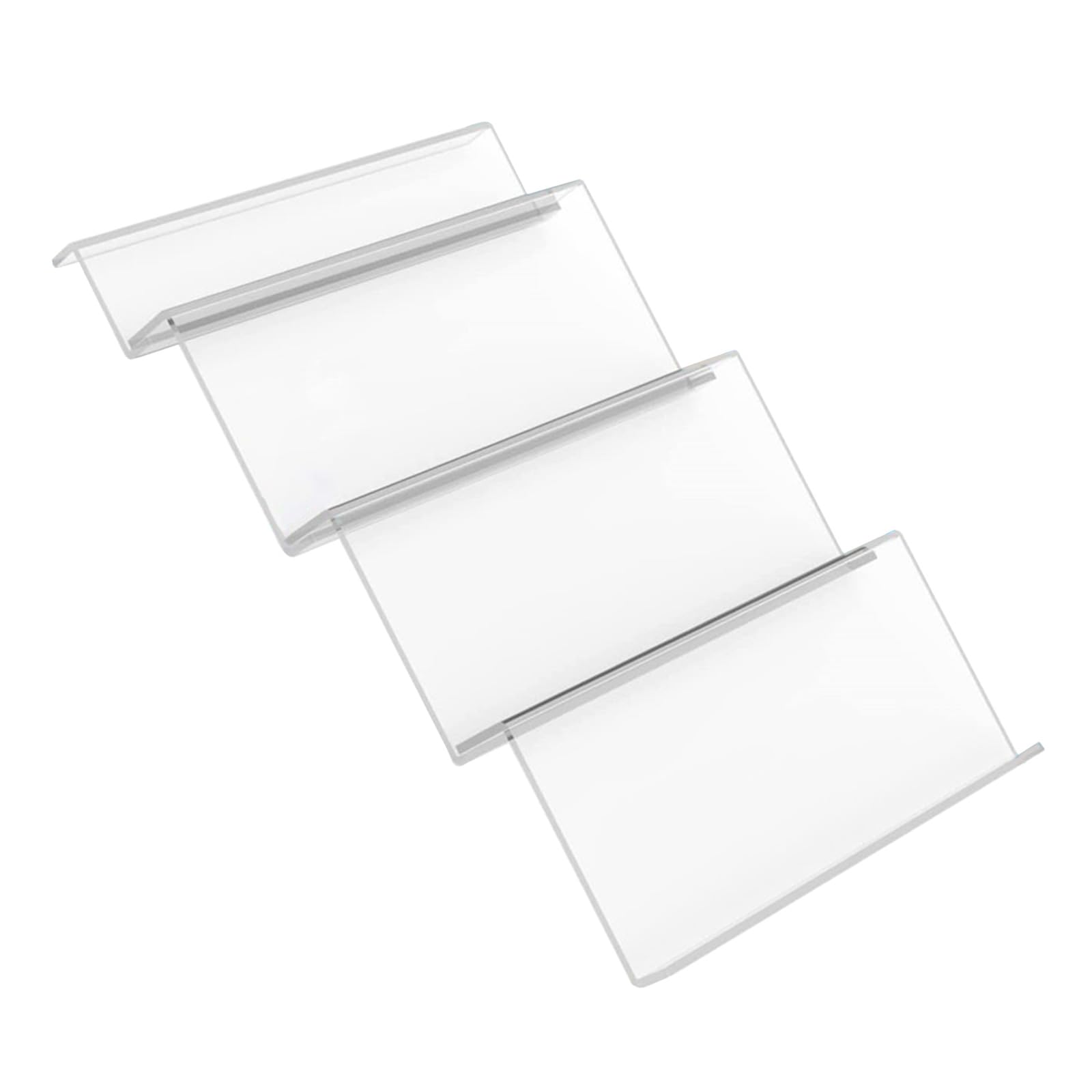 Nucelit Expandable Acrylic 4 Layer Drawer Organizer Seasoning Organizer Cabinet Kitchen Shelves for Accessories Drawer Adjustable