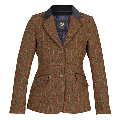 Image of Shires Aubrion Saratoga Womens Riding Jacket - Rust Check