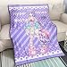 Zenghh Couverture Lolita, Hyperdimension Neptunia Neptune Shawl Couverture, Soft Flanelle Couverture for bébé, chaud en peluche légère Throw Toison Canapé Canapé TV Couvre-lit, facile à nettoyer Quilt