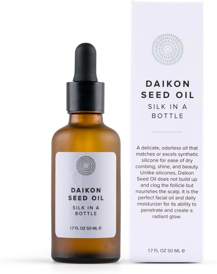 Natural Daikon Seed Oil Detangler + Shine | Clean, Non-Toxic Haircare (1.7 fl oz | 50 ml)