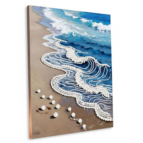 Kits d'art perles 3D anti-stress pour surmonter l'ennui avec une broderie diamant bleue