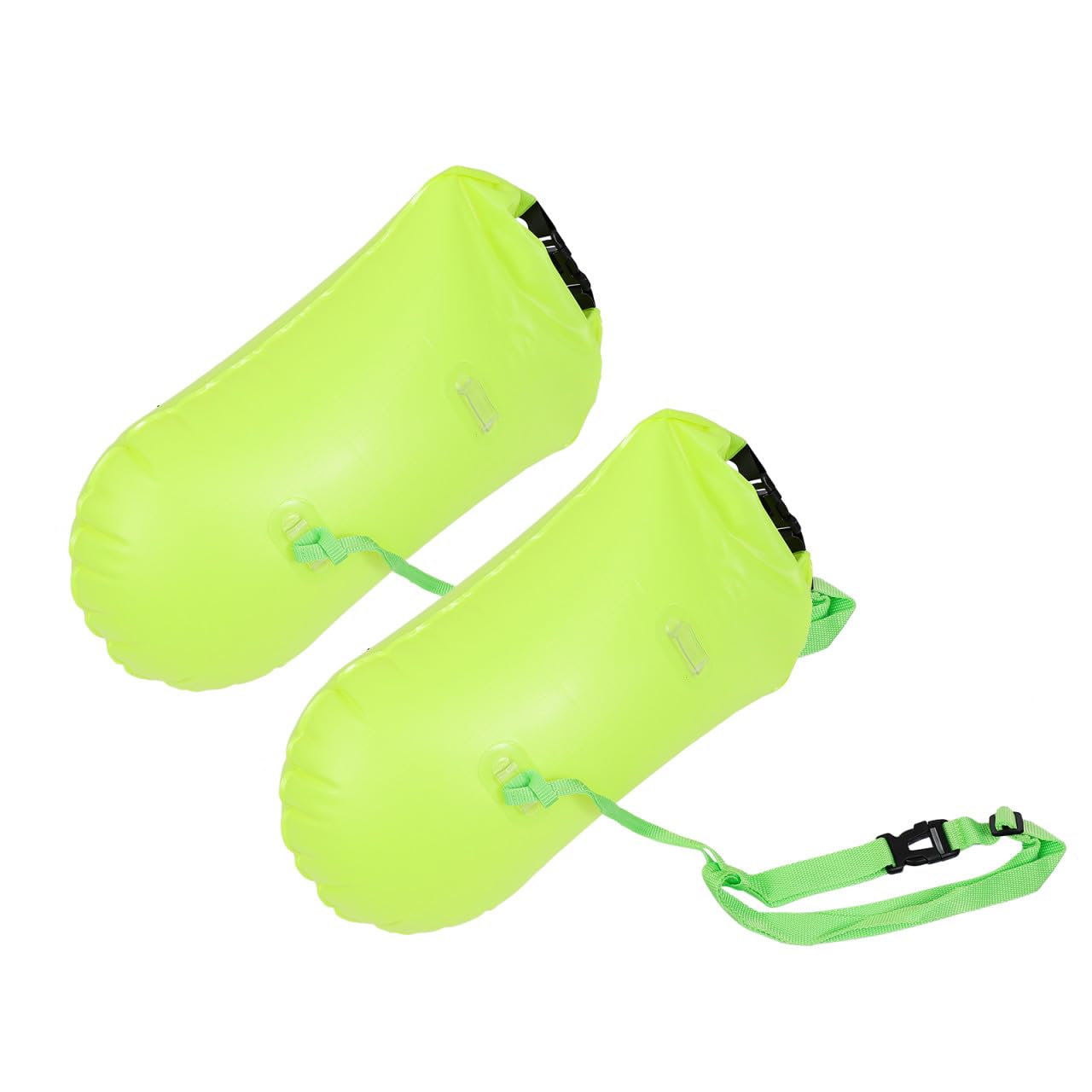 Bouée de natation étanche double compartiment et flotteur portable multifonction - 8