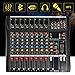 8 Channel Mixing Console, Audio Mixer Sound Mixing Conso Channel Audio Mixer Professional USB Audio Interface Sound Board Console Desk System Interface Computer Phantom Power Stereo DJ Studio