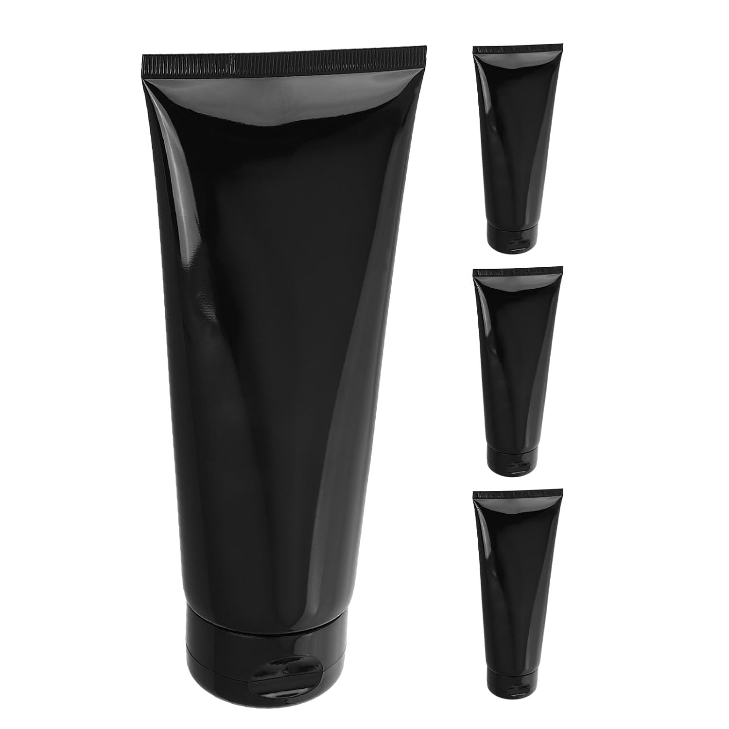 Generic 4pcs Travel Bottles: 200ml/7oz Small Travel Containers - Refillable Toothpaste Tubes - Empty Cosmetic Soft Tubes with Flip Cap - Portable Squeeze Bottles for Toiletries Shampoo