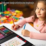 KINSPORY 290 sztuk Zestaw artystyczny dla dzieci, Deluxe pudełko malarskie