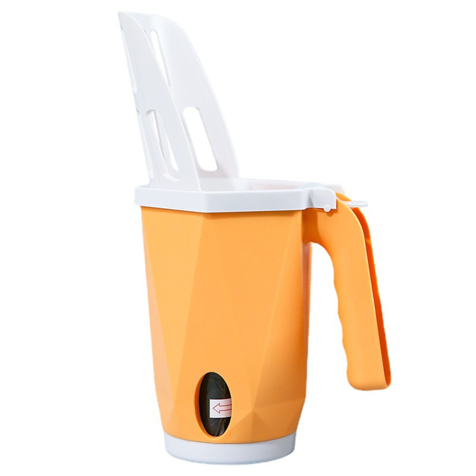 TITA-DONG Cat Litter Scoop, Cat Litter Shovel with Waste Can, Detachable Portable Integrated Cat Litter Scooper, Cat Litter Sifter Scooper System for Kittens, Senior Cats (Yellow)