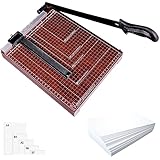 Kishnell | Guillotina Metal Carta Cortador Para Papel Fotos A4 Kishnell 12 Pulgadas, Hoja Carta Recorte, Cortador de Fotos...