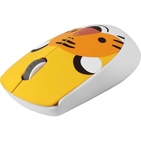 ワイヤレスマウス 無線 マウス 2 4ghz 光学式 3ボタン 左右対称 かわいい 動物柄 軽量 ミニ 1600dpi オフィス用 Pc ノートパソコン コンピューター Macbookに対応 黄 虎 Umechaser マウス 通販