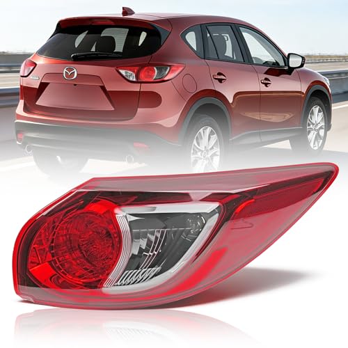 Image of Right Outer Tail Light Assembly for 2013-2016 Mazda CX-5, Passenger Side Back Taillight Assembly, OE Style Brake Lamp with Bulb and Harness, Direct Replace #MA2805111