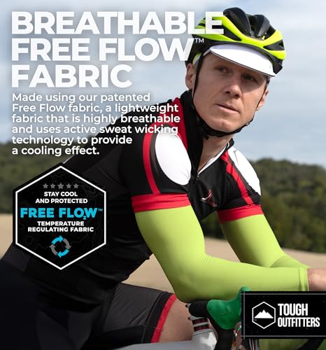 Image of UV Protection Cooling Arm Sleeves - UPF 50 Long Sun Sleeves for Men & Women. Perfect for Cycling, Driving, Running, Basketball, Football & Outdoor Activities. Performance Stretch & Moisture Wicking