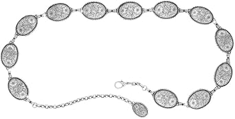 Tony Lama Womens Oval Concho Belt XL