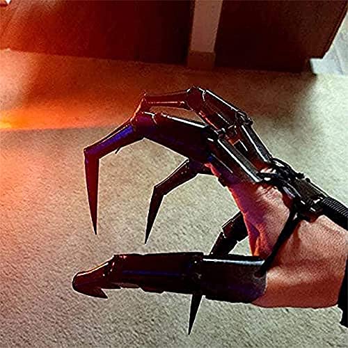 Dedos articulados de Halloween,extensiones de dedos articulados impresos en 3D que se adaptan a todos los tamaños de dedos,con articulación flexible tan flexible como sus propios dedos (Black,A Pair) Cover