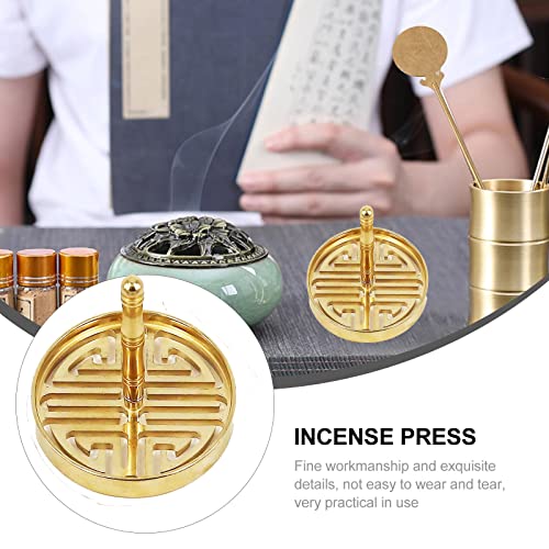 Skmihjl Copper Incense Mold Incense Press Mold Incense Press Tool Kit Incense Cone Molds Incense Powder Press Making Kit Incense Ash Pressing Mold For Diy Fragrance Yoga Meditation Accessory (Shou) #TOP3