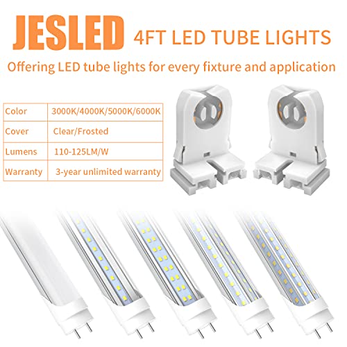 Jesled YKLC-XX-G13SOCKET-25 Non Shunted Led Tombstones - (Pack Of 50) T8 Lamp Holder thumb #6