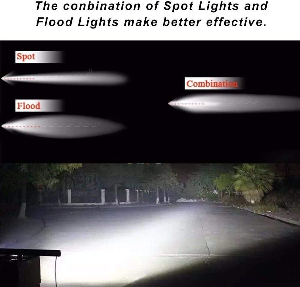 Voltage Automotive LED Pods Spot Flood Light 4" 27W Round Work Light 6000K for Tractor Bulldozer UTV Golf Cart Boat Off Road Truck Jeep SUV ATV (2x Flood Light)