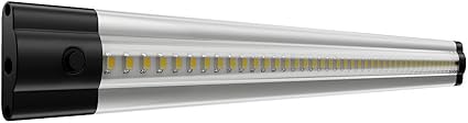 Parlat parlat LED onderkast armatuur SIRIS, 30cm, plat, zilver, 4 W, 368lm, warm wit