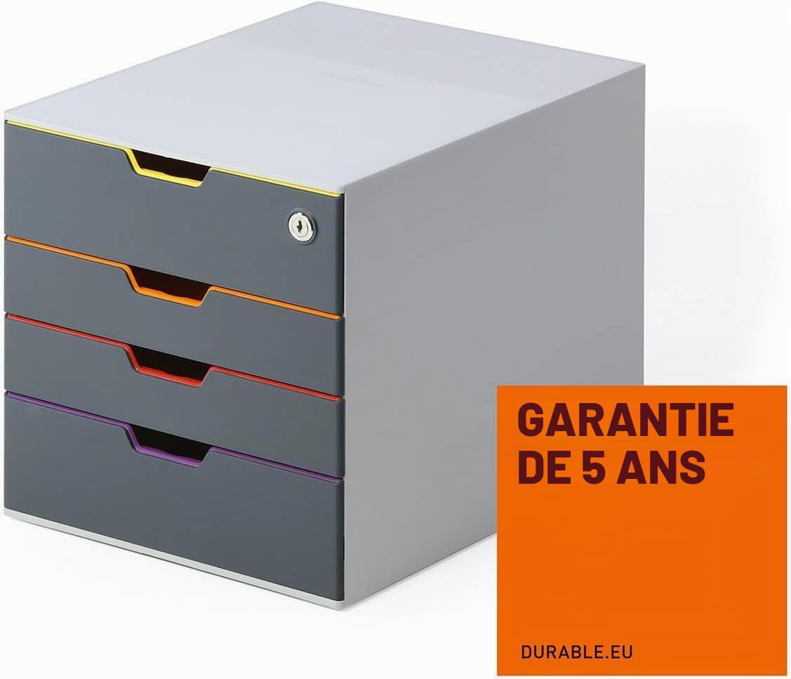 Durable VARICOLOR SAFE Module de classement 4 tiroirs