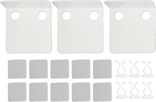 Miniatura 6 de ViaGasaFamido Floating Camera Wall Shelf Set, Wall Shelf for Small Security Cameras, Easy to Use, DrillFree, for Store (White)