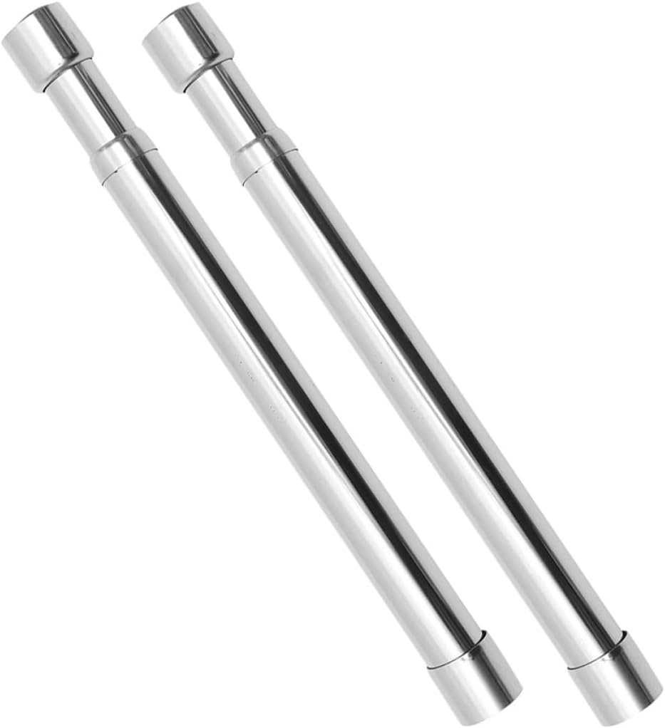 TIDTALEO Stainless Steel Telescopic Laundry Rod 31-52Cm Adjustable Extendable Closet Rod for Indoor Clothes Hanging 2pcs