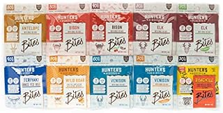 Wild Game Jerky Bites Variety Pack, Gluten Free, Paleo, Keto, and Whole 30