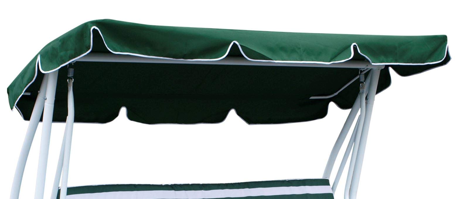 DEGAMO Dachplane für 4-sitzer Hollywoodschaukel Miami 228x120cm, Farbe dunkelgrün, Outdoor