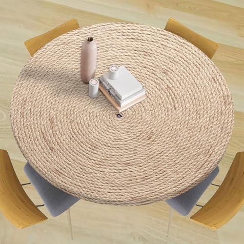 Nappe ronde élastique protège-table imperméable 47" - 4