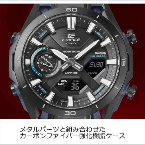 [カシオ] 腕時計 エディフィス 【国内正規品】 SOSPENSIONE Bluetooth搭載 タフソーラー サファイアガラス採用 ECB-2300YDC-1AJF メンズ ブラック 商品画像3