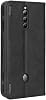 Funda de cuero para ZTE Nubia Red Magic 8 Pro, funda para ZTE Nubia Red Magic 8 Pro+ NX729J cubierta de cuero PU tipo flip negra 3