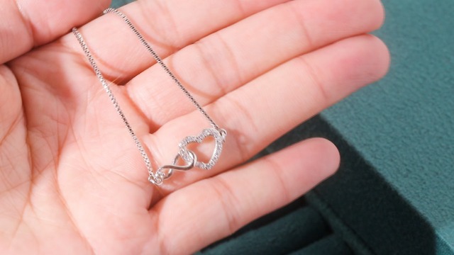 Bracciale Donna Argento 925 Con Ciondoli Cuore E Infinito – Regalo Amicizia O Fidanzata, 17+5 Cm