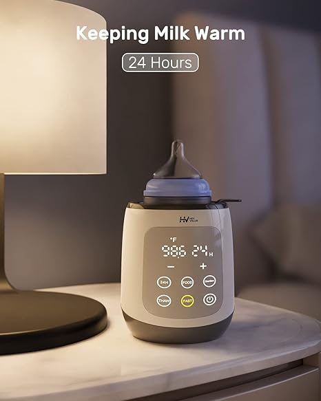 Upgrade your baby feeding routine with the Heyvalue 10-IN-1 Multi-Function Bottle Warmer. This versatile device offers fast warming, gentle thawing, and quick milk thawing, ensuring that your little one's meals are always just the right temperature. The IMD LED display and adjustable temperature settings make it a breeze to use, providing convenience and comfort for both you and your baby. Don't settle for less when it comes to your child's well-being - choose Heyvalue.
