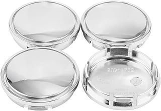 GTOWNWORKS 4pcs 56mm 2.2" Wheel Hub Cap Center Cap for Passat Eos Rabbit Golf 1j0601171 1j0 601 171 1j0601171xrw Chrome Silver