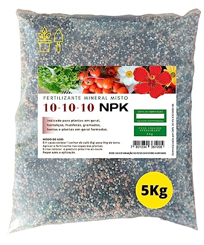 Adubo Fertilizante NPK 10-10-10 Plantas Flores Frutas 5Kg