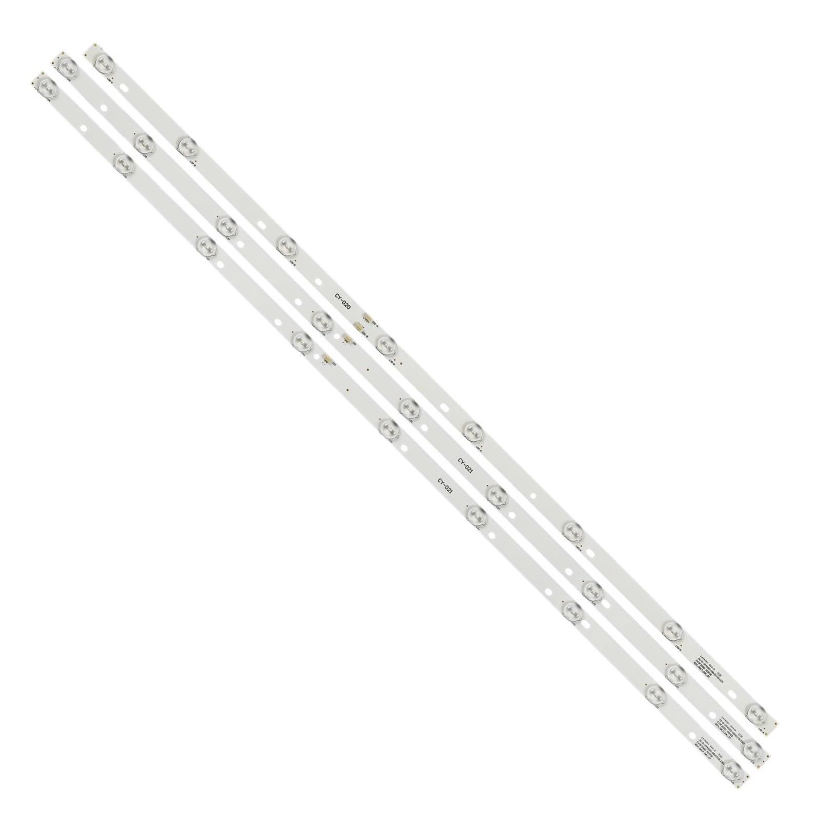 ExkaTe3pcs LED Backlight Strip for 43L35 43LED20T2 LD-4328 LD-43TF5515BS R72-43D04-004-13 R72-43D04-005-13 JS-D-JP4320-081EC 091EC (Size : 1 Set 3pcs)
