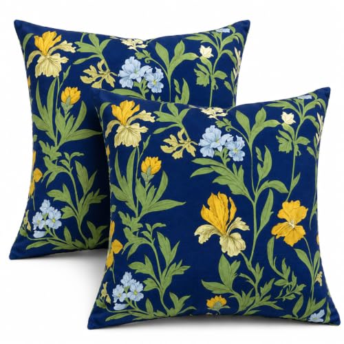 JMKaixin Outdoor/Indoor Throw Pillows with Inserts, 20"x 20" Pack of 2