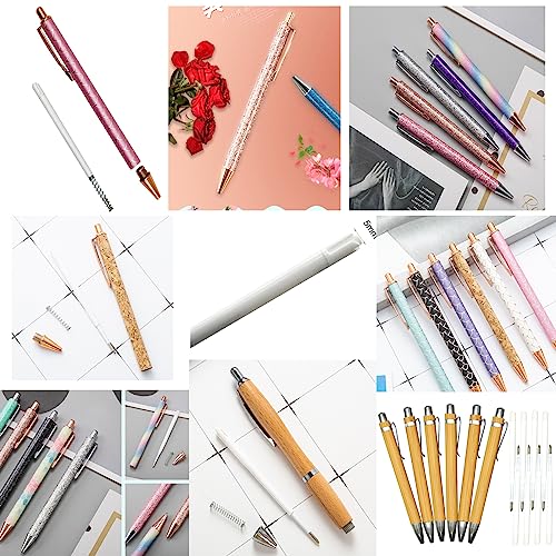 Lopenle 100 Pcs Ballpoint Pen Reaplaceable Refills Black Ink Retractable Pen Refills 3.86" Bamboo Pen Refills Sparkle Pen Refills 1.0Mm For Retractable Pes Bamboo Wood Pens In Office School Family #TOP1