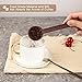 HEIHOX Coffee Scoop for Ground Coffee - Wooden Coffee Spoon in Black Walnut, Measuring for Coffee Beans, Ground Beans or Tea, 1 tablespoon and 10g Capacity, Home Kitchen Accessories