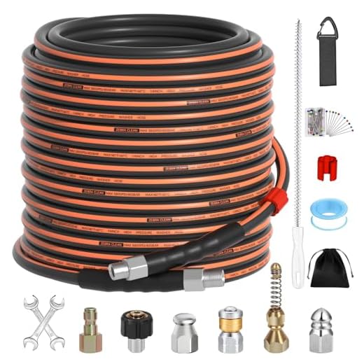 Premium 100FT High Pressure Jetter Kit