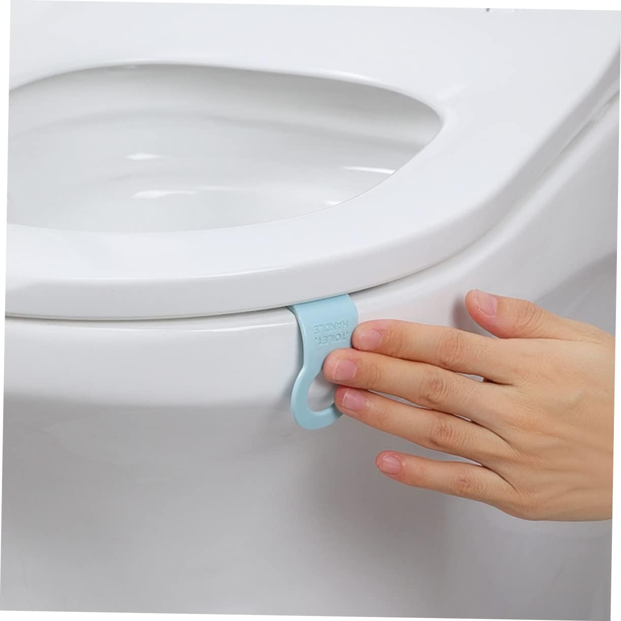 6pcs Toilet Seat Lifter Tpr Handles Prevent Direct Contact image 4