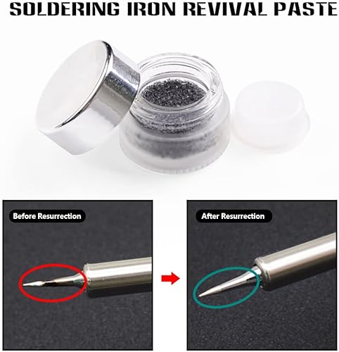 Miniatura 4 de Handskit - Limpiador de puntas punta de soldador de hierro punta de soporte punta de estaño de alambre limpio puntas de bola de repuesto azul