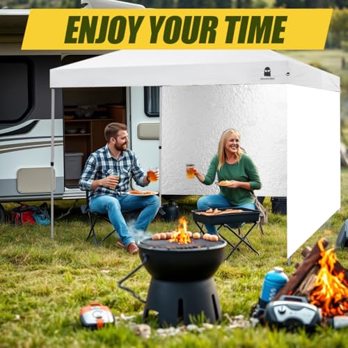 MordenApe Canopy Sidewall for 10x10 Pop Up Canopy Tent - Straight Leg Compatible, 300D Waterproof Polyester Sunwall with 99% UV Protection (3 Pcs Sidewalls only, Tent NOT Included) by MordenApe - Used condition - Image 9