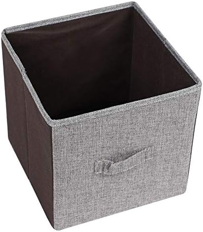 TENTI Display Shelf-Cube Bookcase Bookshelf with 8 Cubby Shelves 4 Bin Drawers for Home Office