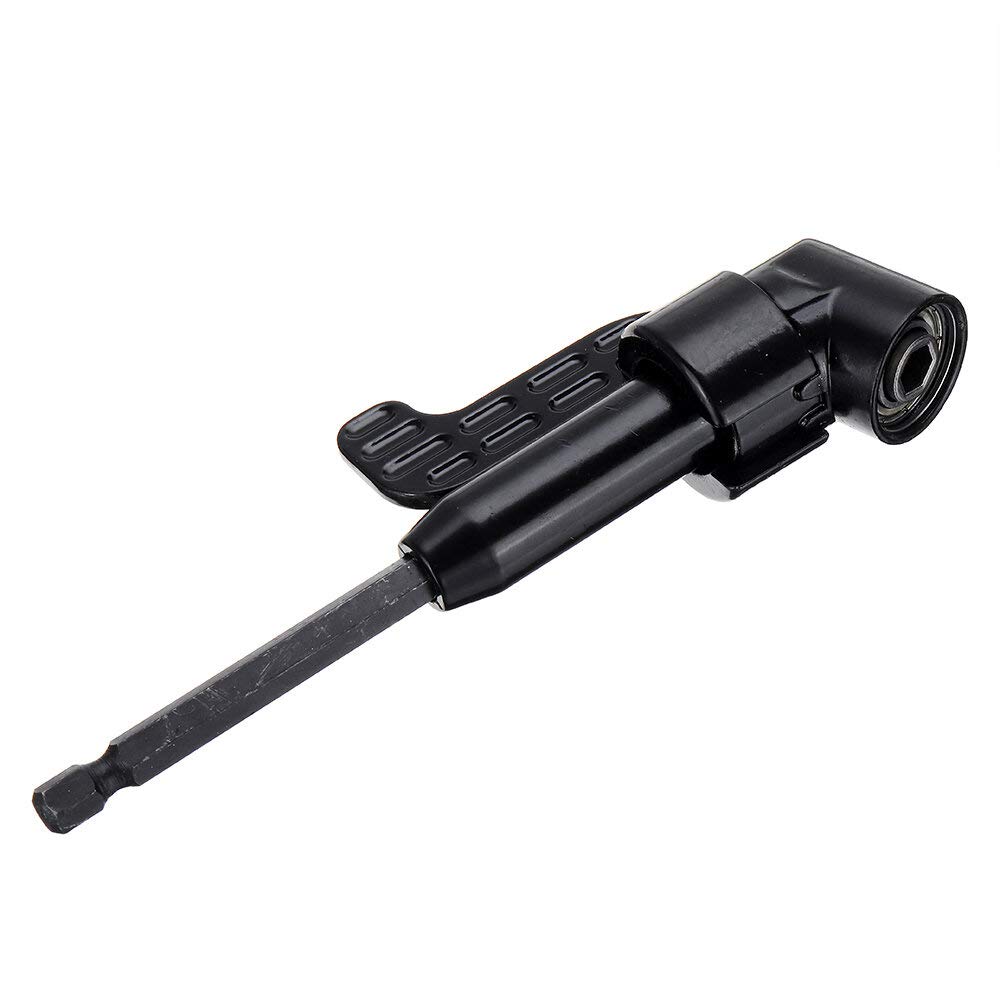 Estensione driver ad angolo retto 105 gradi angolo retto driver angolo di estensione cacciavite potenza trapano attacco 1/4 "esagonale bit presa cacciavite adattatore supporto per spazio di