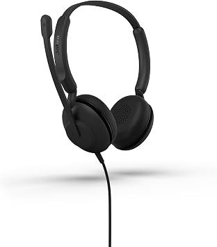Jabra Evolve 10 Wired Stereo Headphones - Noise Canceling Microphone - Net Prof Call Quality - PC USB - In-Ear Headphones - Rotary Boom - In-Line Controller - Impressive Audio - Work, Home Office