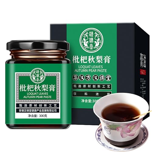 æž‡æ·ç§‹æ¢¨è†300g/10.58oz Loquat autumn pear paste Making paste from loquat, autumn pear, poria cocos, honeysuckle and other raw materials