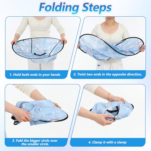 CIATBYYJ Kinder Friseurumhang, Haarschnittumhang, Haar Schneideumhang Regenschirm, Wasserdichter, Faltbarer Regenschirm-Design für Kinder und Erwachsene, Haarstyling, Schnitte, Salon