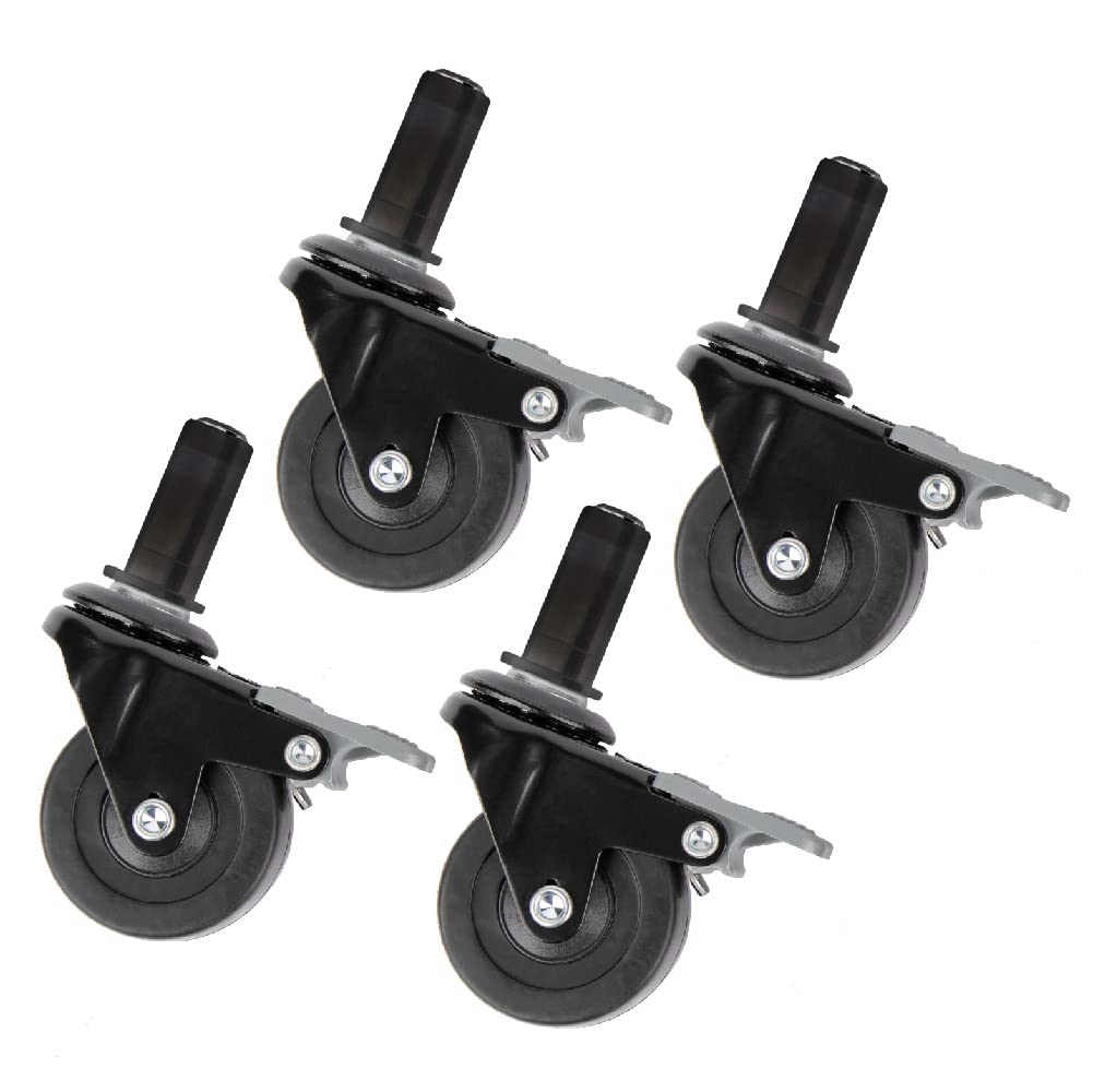 Buy PIPE DECOR Swivel Caster Wheels for ½” Pipe (4Pack), Casters for