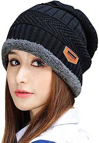 Image of Woolen Cap with Neck Muffler /Neck Warmer Set for Men /Women